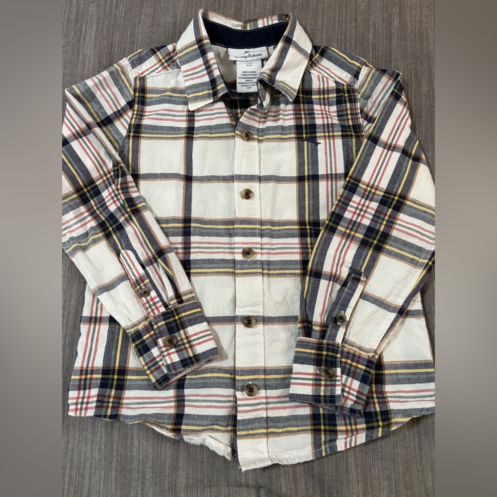 Boys button down. Tommy Bahama. 5/6. Good condition